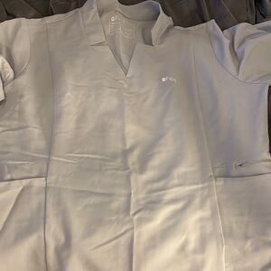 FIGS Men's Classic White Button Down Shirt